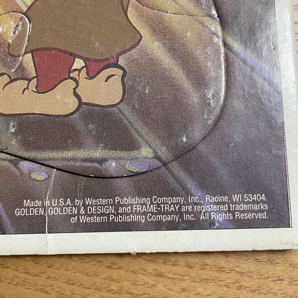 Disney Snow White & Seven Dwarfs Frame Tray Puzzle Piece Dancing Scene Golden 25 - Picture 3 of 10